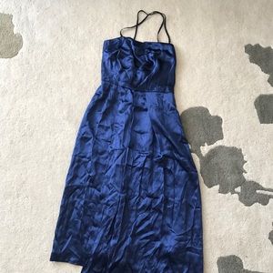 Hype blue 100% silk dress